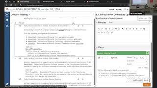 Regular Board Meeting - Nov. 5, 2024