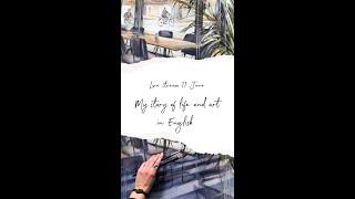 My story of life and painting.In English.