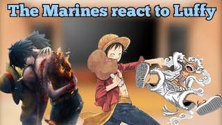 Marine's reaction to Luffy|•|One Piece|•|/