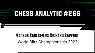 Magnus Carlsen vs Richard Rapport • World Blitz Champhionship, 2022