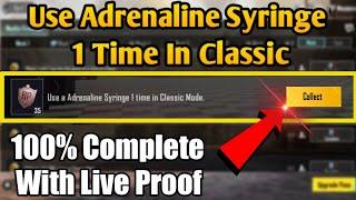 Use Adrenaline Syringe 1 Time In Classic Mode