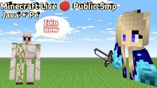 Minecraft Live  Public Smp Java + Pe| 24/7  minecraft server | #minecraftlive