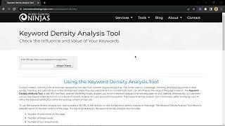 How to Check Website Keyword Density with Keyword Density Analysis Checker  | SEO Analysis Tutorial