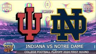 Indiana vs Notre Dame - NCAA College Football Playoff First Round 2024 (College Football 25 Sim)