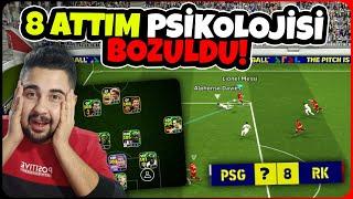 YENİ DİZİLİŞİMLE DÜNYA KLASMANINDA RAKİBE 8 ATTIM! PSİKOLOJİSİ BOZULDU! eFootball Mobile 2025