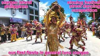 SINULOG FESTIVAL* STREET DANCING COMPETITION GENERAL LUNA SIARGAO ISLAND PHILIPPINES