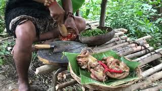 #fooddiscovery 05: brave man cooking in a wild lifestyle | primitive cooking Asmr,