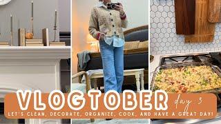 VLOGTOBER 2024 | COZY FALL | EASY FALL DECOR | EASY FALL RECIPES | HOLIDAY PLANNING | AUTUMN