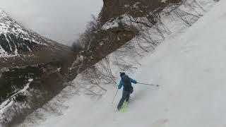 Кулуар Погремушка, Чегет/Mt Cheget, Elbrus region, freeride