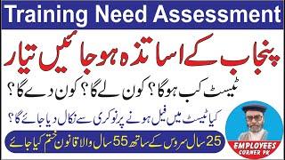 What is TNA Training Need Assessment of Teachers of Punjab Education Department