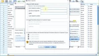 SPSS - Binning (using Visual binning)