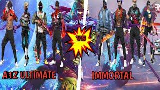 A1Z ULTIMATE VS IMMORTAL SQUAD 4VS4 OP LEVEL GAMEPLAY