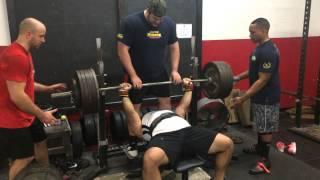 Preston Turner 545lb (247.5kg) Raw Bench Press