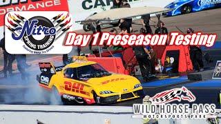 NHRA Drag Racing PRO Preseason Testing Day 1 | Wild Horse Pass Motorsports Park | TF, FC, PS, TAD