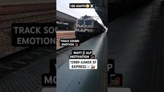 12989 AJMER SF EXPRESS️ MADLY HONKING WAP7#INDIAN TRAIN SHORT #shorts