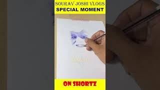 Sourav Joshi Vlogs || Pen Sketch of Piyush #shorts #youtubeshorts #trending #souravjoshivlogs