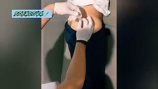 girl intramuscular injection