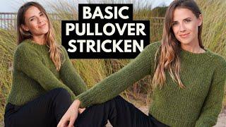 Knitting a simple basic jumper | Knitting instructions for beginners and explanation of calculations