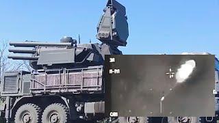 ЗРК Панцирь перехватывает ракету HIMARS, Курская область