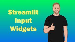 Using Streamlit Input Widgets