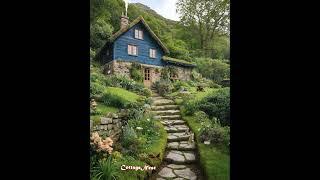 Rustic Garden Haven  #cottagenest #relaxing #cottage #cozycottage #scenery #nature