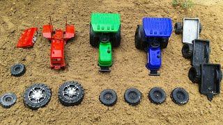 mini tractor Ford tractor aur Johan dheere Tractor ke body parts fix kiye !! Krishna toy