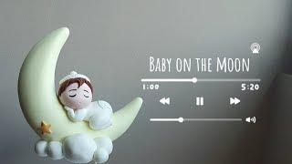 How to Make Baby on the Moon fondant / Gumpaste topper