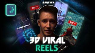 Viral 3D Reels Edit - How to Edit Like Bart VFX - Alight Motion