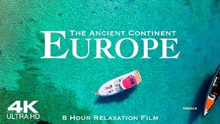 EUROPE 4K  8 Hour Drone Aerial Relaxation Film