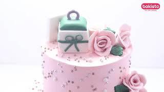 Engagement Cake by bakisto - the cake company