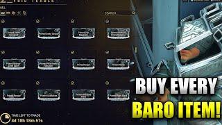 I Own Every Item From Baro Ki'teer! Tennocon 2023 Baro! All Baro Primed Mods Weapons & Cosmetics!