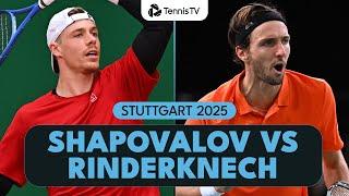 Denis Shapovalov vs Arthur Rinderknech Highlights | Stuttgart 2025