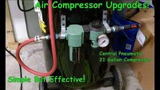 Simple Mods/Add-ons to Central Pneumatic 21-Gallon Compressor