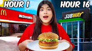 Eating Only Fast Food For 24 Hours | *Moti Ho Gayi * | Mahjabeen Ali