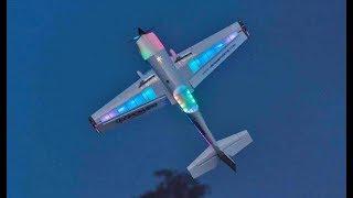 DEANO NIGHT FLYING SIMONS RC PILOT EXTRA SC 92" WITH INTERNAL LIGHTING AT WESTON PARK - 2017