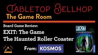 EXIT The Game: The Haunted Roller Coaster, a beginner escape room in a box game #BoardGameReview