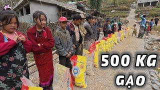 500 kg gạo đến với bà con làm đường Huyền Thoại Sá Lủng vẫn chưa có Xi Măng | CVC - Chao Vlog Team