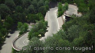 Assetto corsa Best Touges! | Top 7 Touges | Assetto corsa