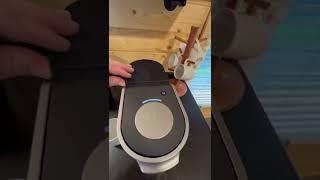 How to use the Keurig Single Cup Coffee Maker. Push the big gray button not the small power button.