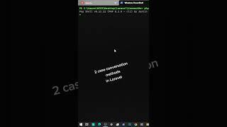 2 case conversation methods in Laravel #laravel  #webdevelopment #development #tricks #tips