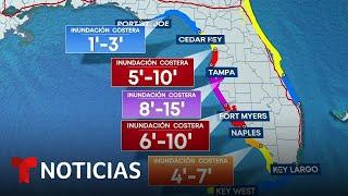 La trayectoria de Milton se mueve al sur de Tampa (pero sus peligros persisten) | Noticias Telemundo