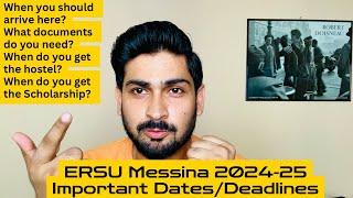 ERSU Messina Scholarship 2024-25 Deadlines | Study in Italy on Scholarship | Rahat Khan