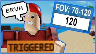 FOV 120 Challenge (I raged...) | Roblox Arsenal