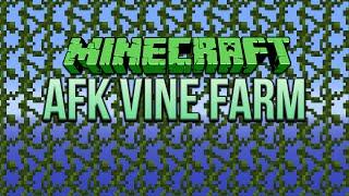 Minecraft: AFK Vine Farm Tutorial