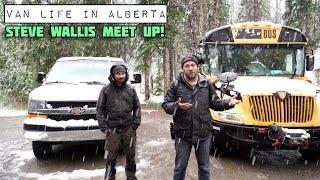 Van Life in Alberta - Otuskwan Peak - Camping with Steve Meet Up