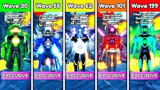 CROCODILE vs SHARK vs ORCA vs KRAKEN vs LEVIATHAN  - Toilet Tower Defense