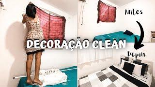 COMO DECORAR O QUARTO GASTANDO POUCO | Decoração Clean 