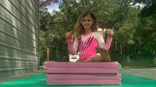 Gymnastics with pink stuff