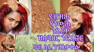 ፀጉርና የብዘሓልና የንወሓልና ንደረቅ ካብ ስሩ ንዝነቃቀል ንፎረፎር (hair treatments at home )#habesha #ethiopian #tigray