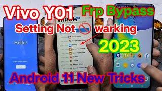 Vivo Y01 frp bypass setting not working Android 11 new trick 2023 VIVO y01 google account bypass